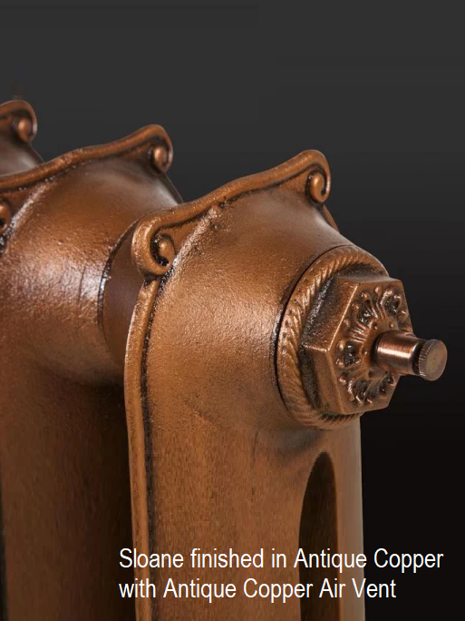 Sloane Cast Iron Radiator - 450mm High, 4 Section